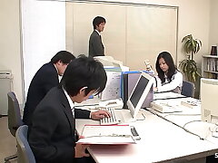 Satomi Suzuki and Friends Get Rough and Drenched in Office JAV Scene