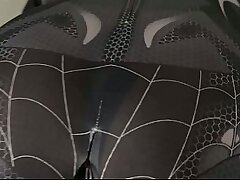 Black Spiderman Cosplay Indonesian Creampie